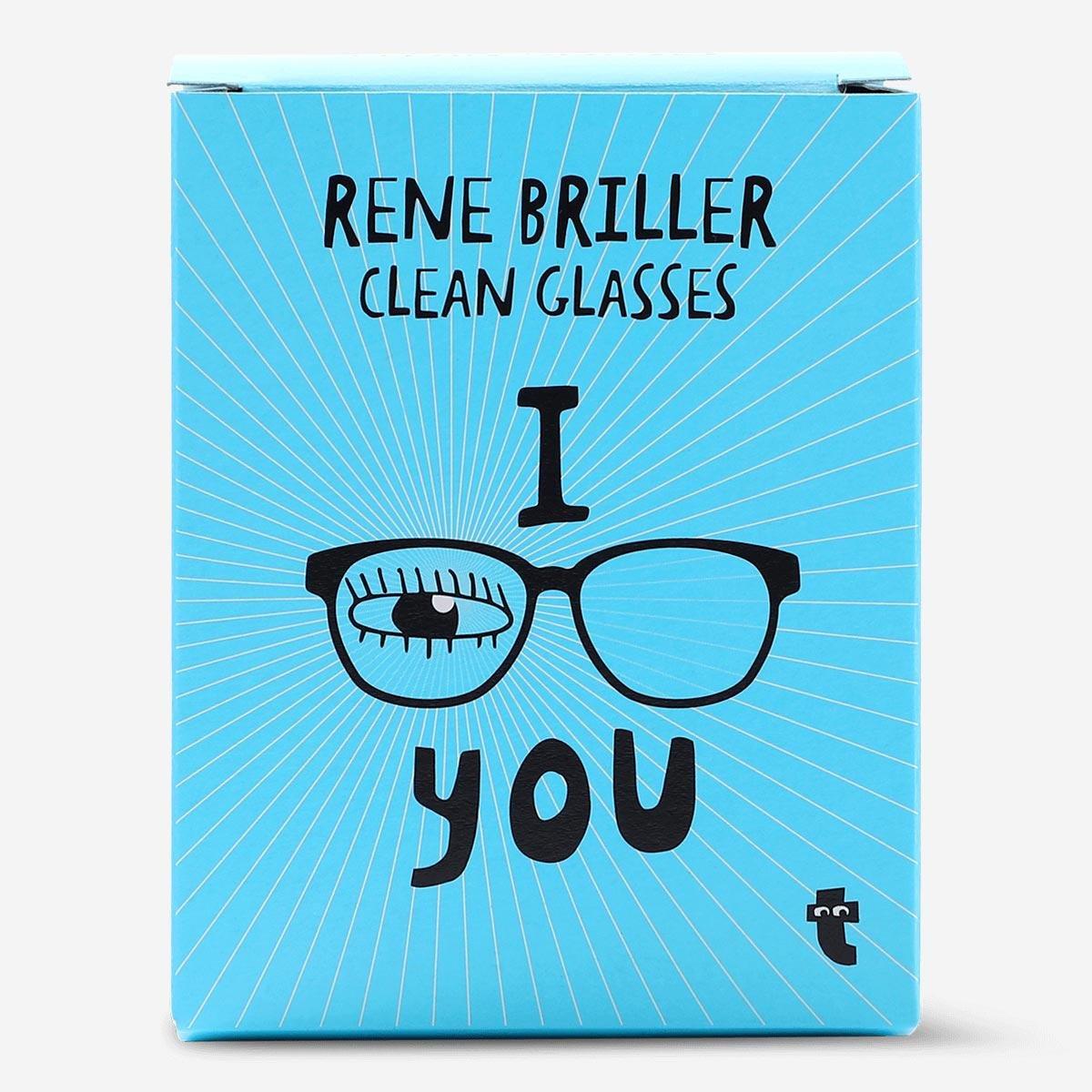 Blue Glasses cleaner serviettes