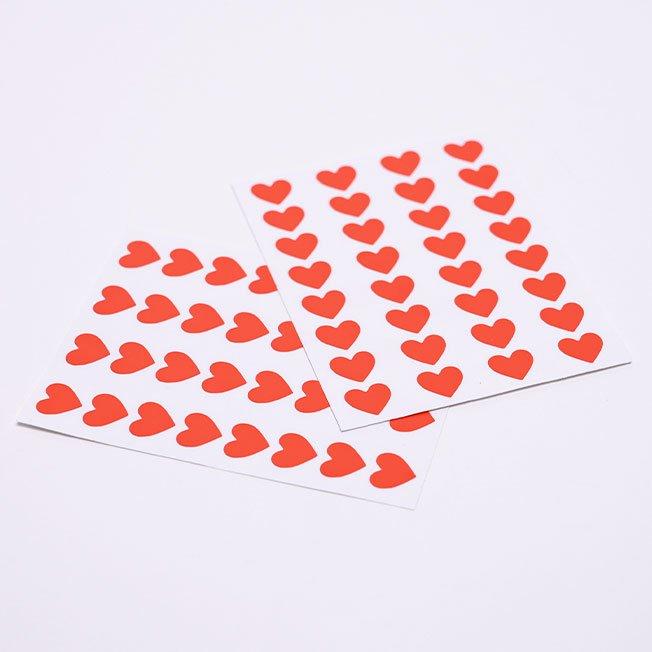 Red stickers. 64 pcs