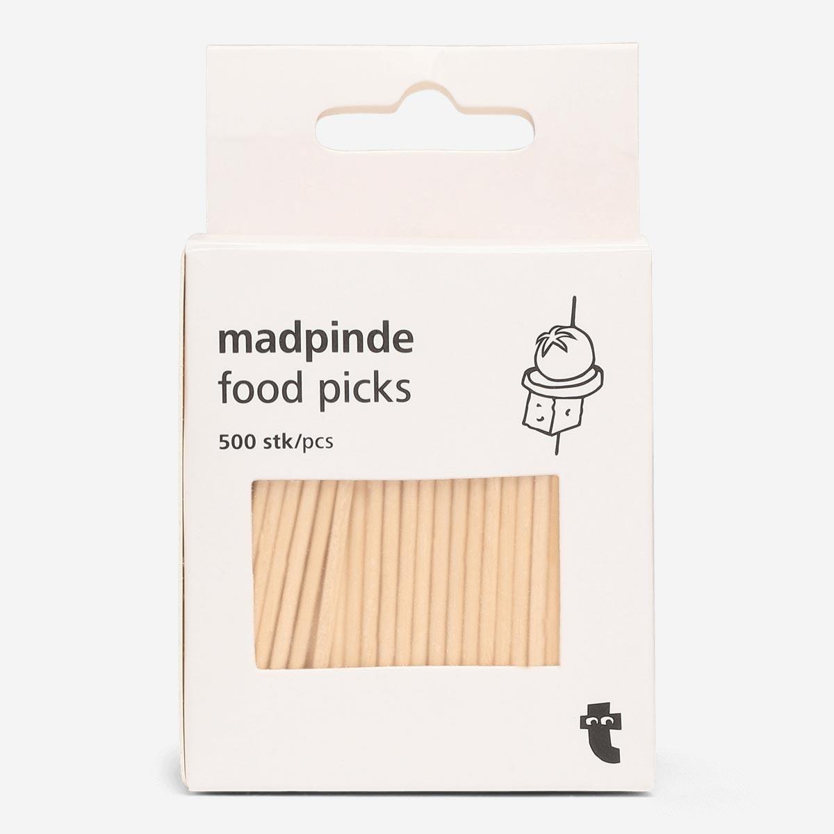 Wooden cocktail food pick