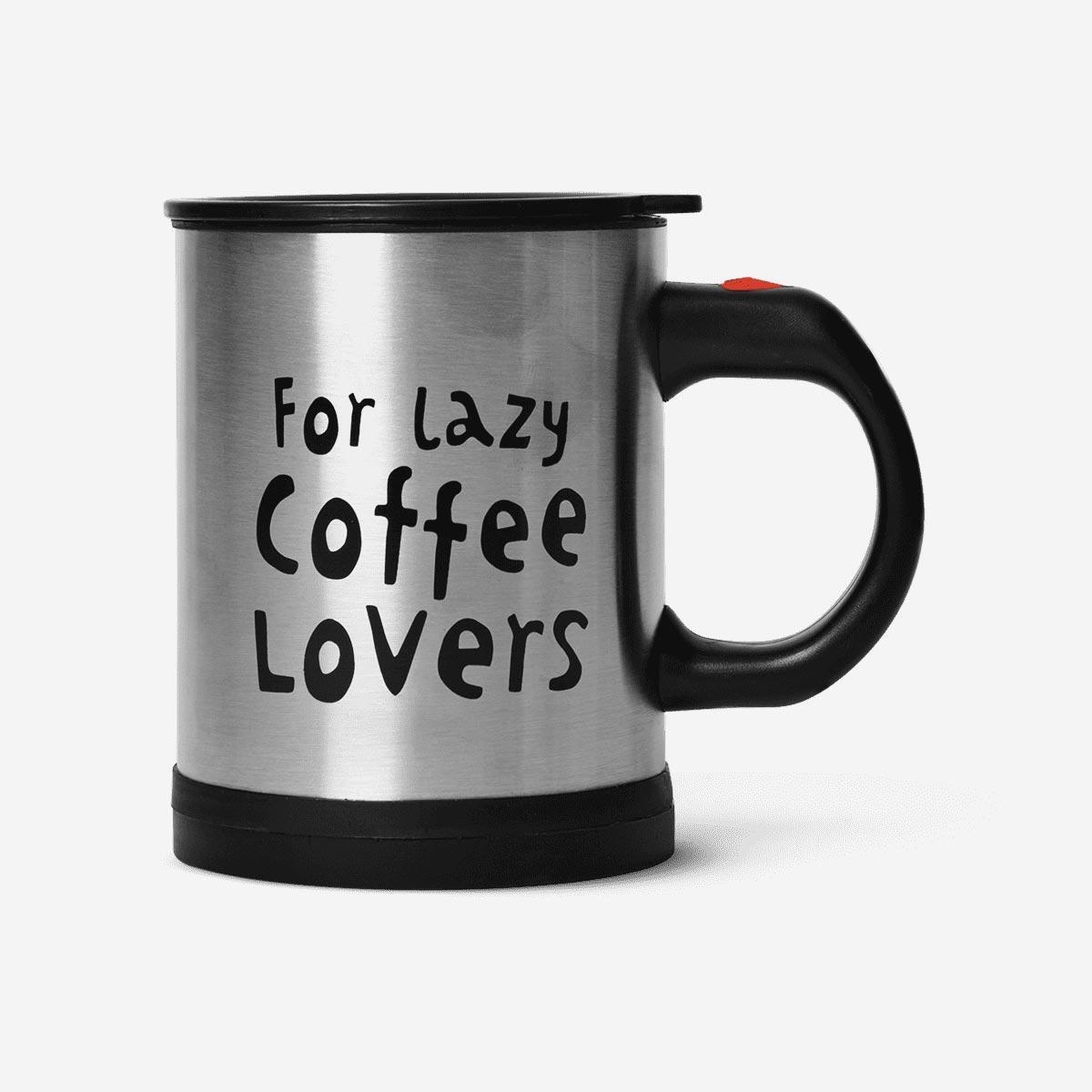 Silver Self-Stirring Mug