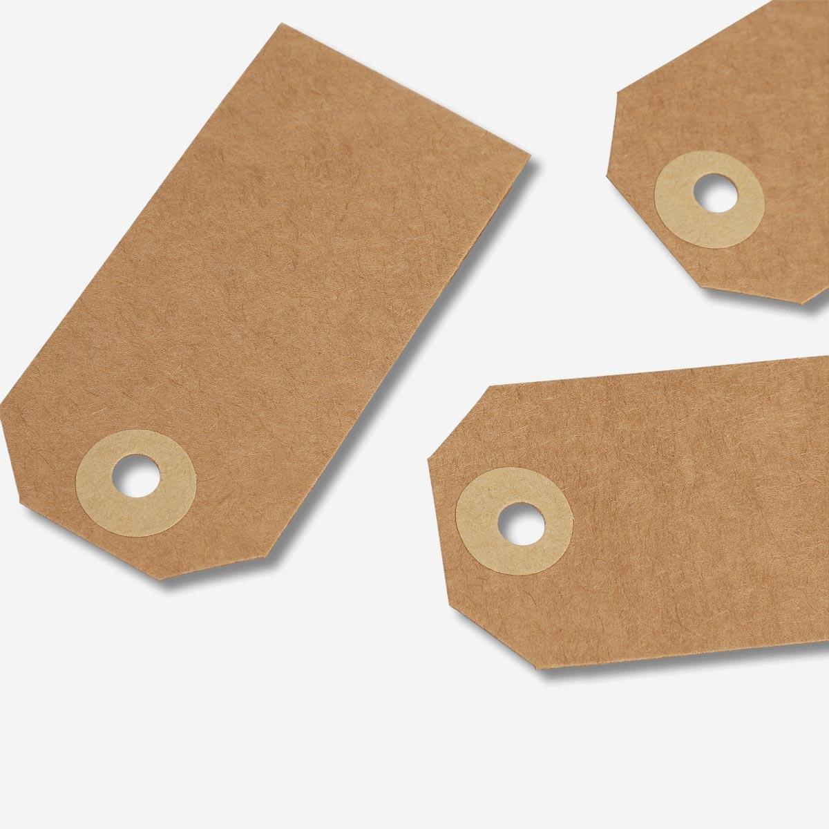Brown cardboard manilla tags