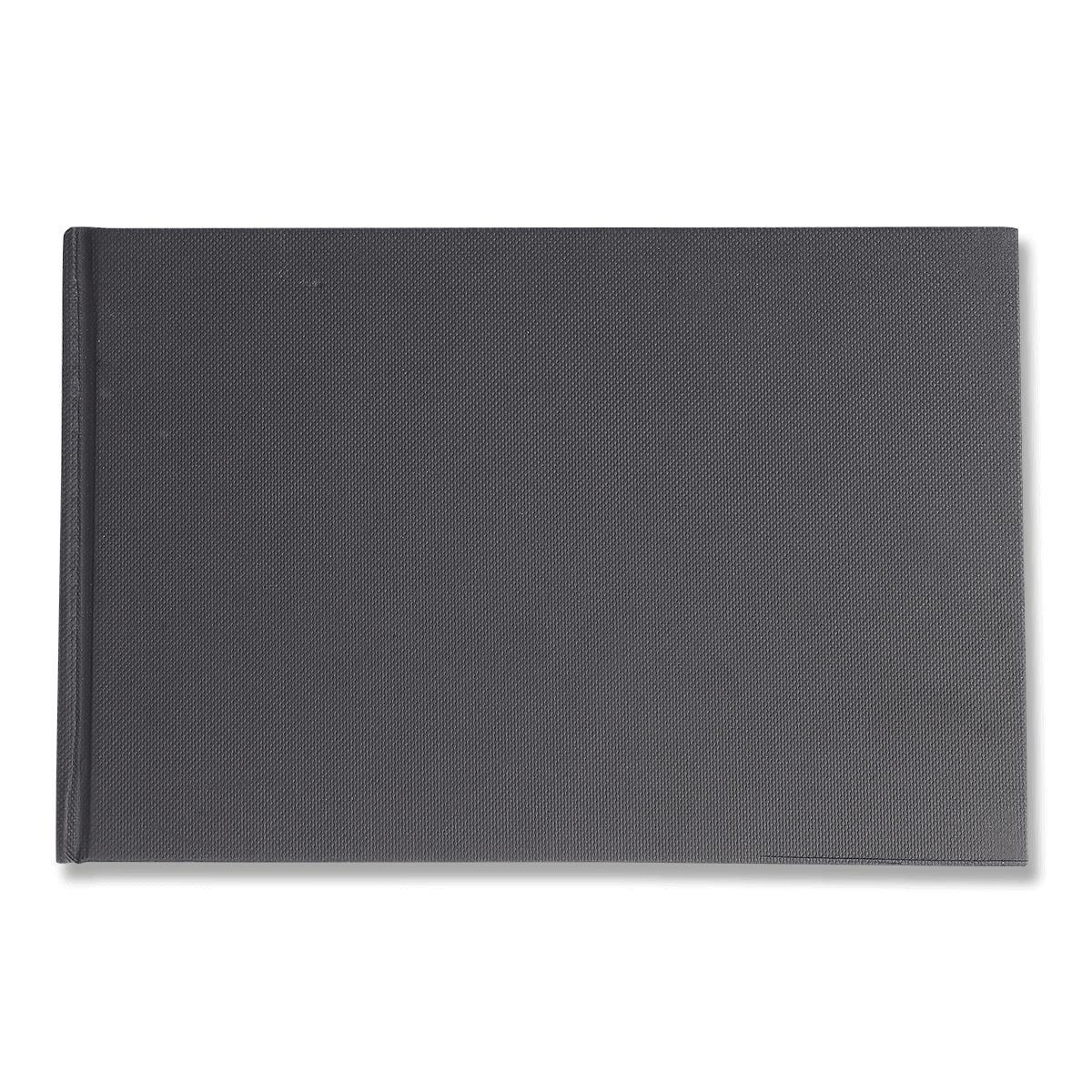 Black hard cover sketchbook. a5