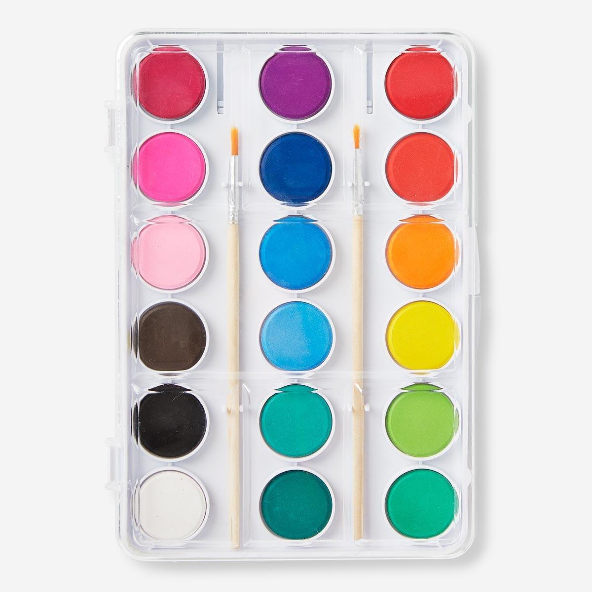 Water colour paint pallet