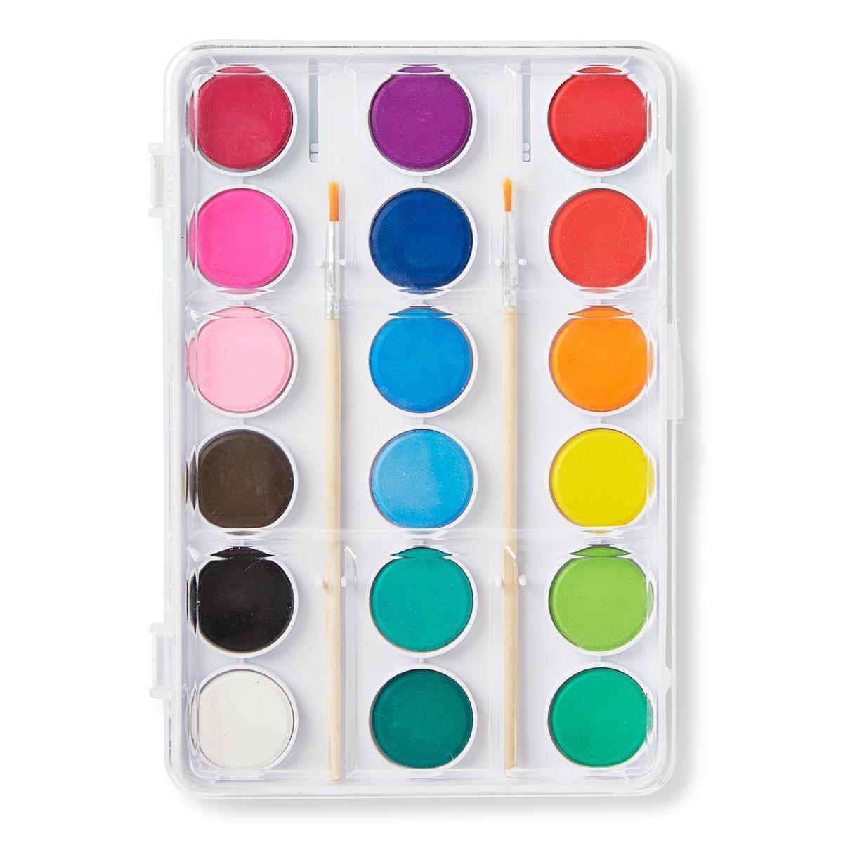 Water colour paint pallet