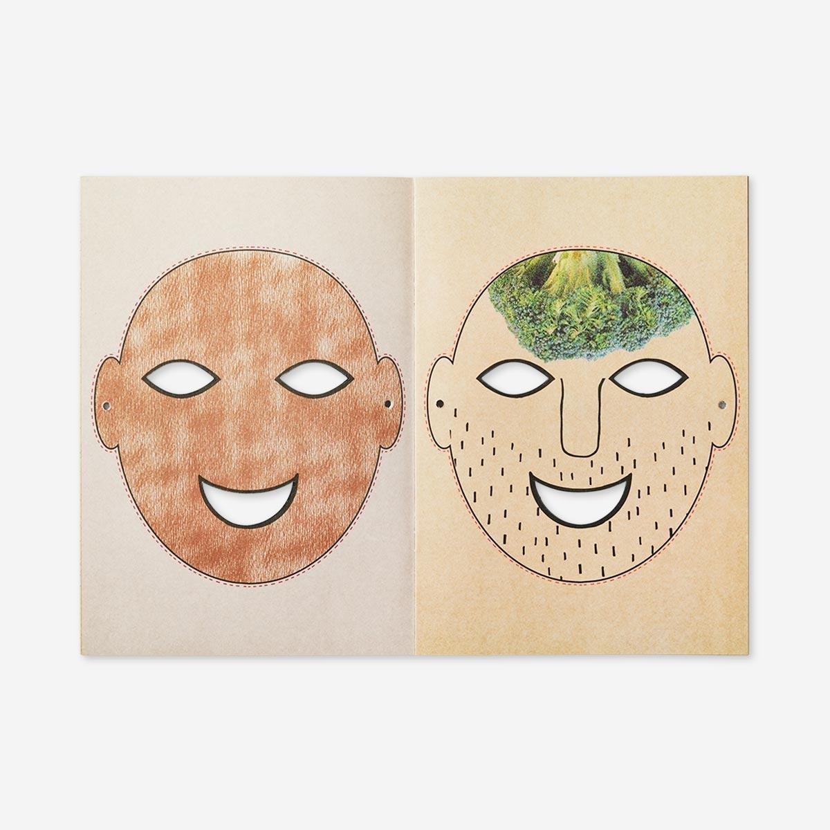 Brown mask book