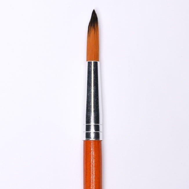 Brown hobby paint brushes