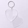 Heart shaped diy key ring