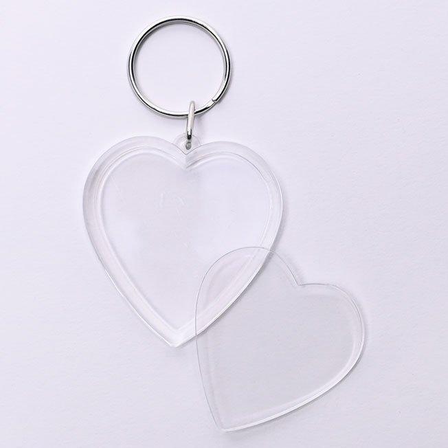 Heart shaped diy key ring