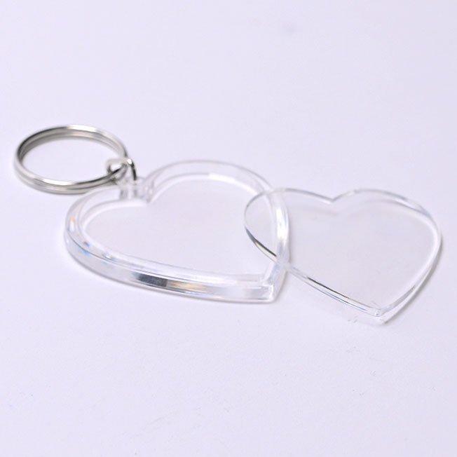 Heart shaped diy key ring