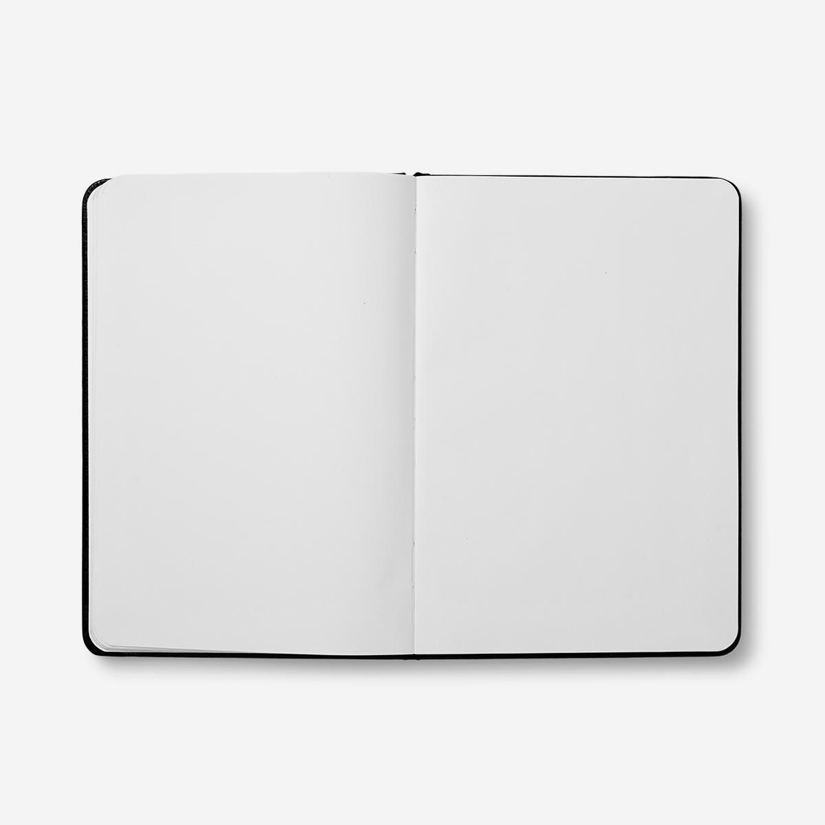 Black elastic closure notebook. a5