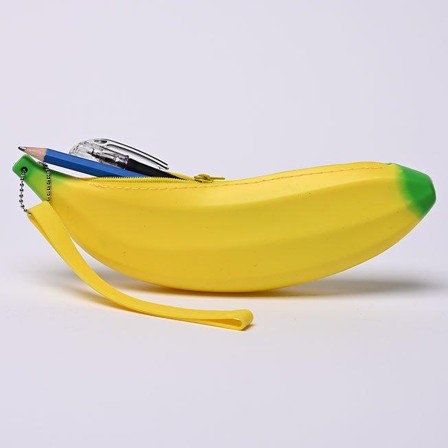 Yellow banana stationery pouch