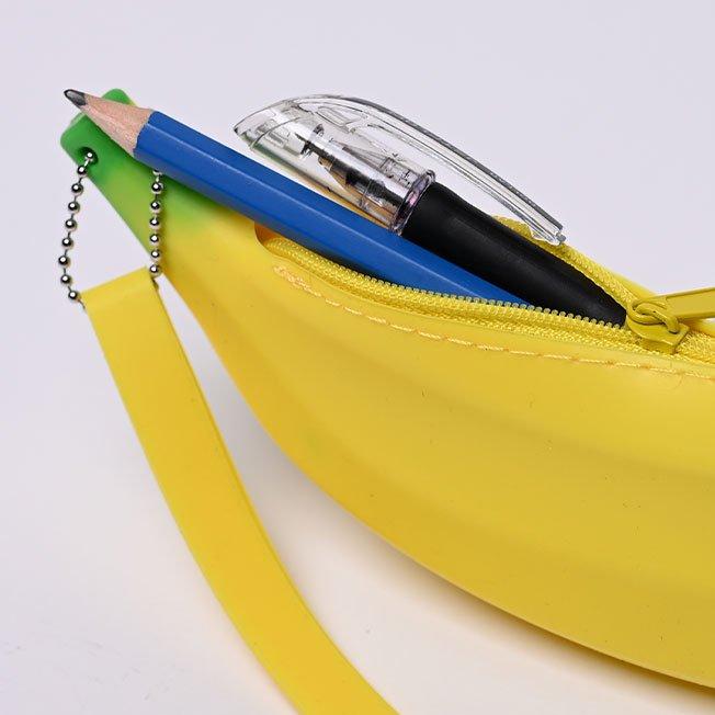 Yellow banana stationery pouch