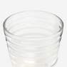 Grooved drinking glass