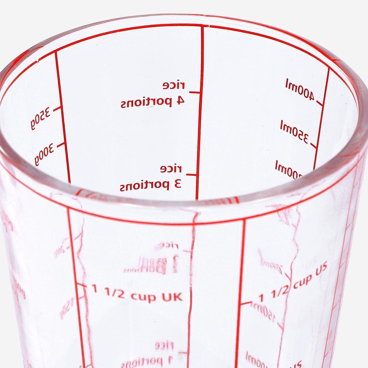 Glass measuring cup