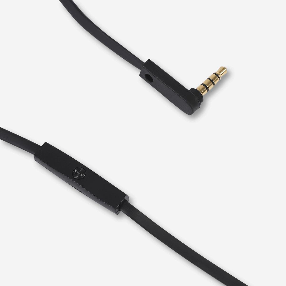 Black headphones with microphone