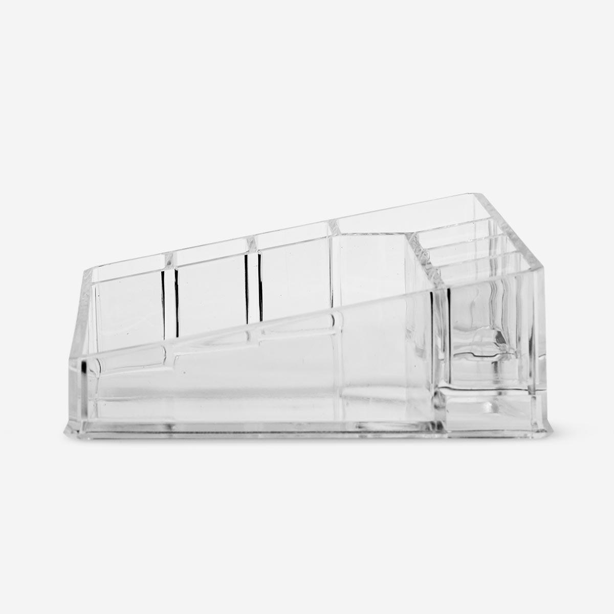 Transparent make up organiser