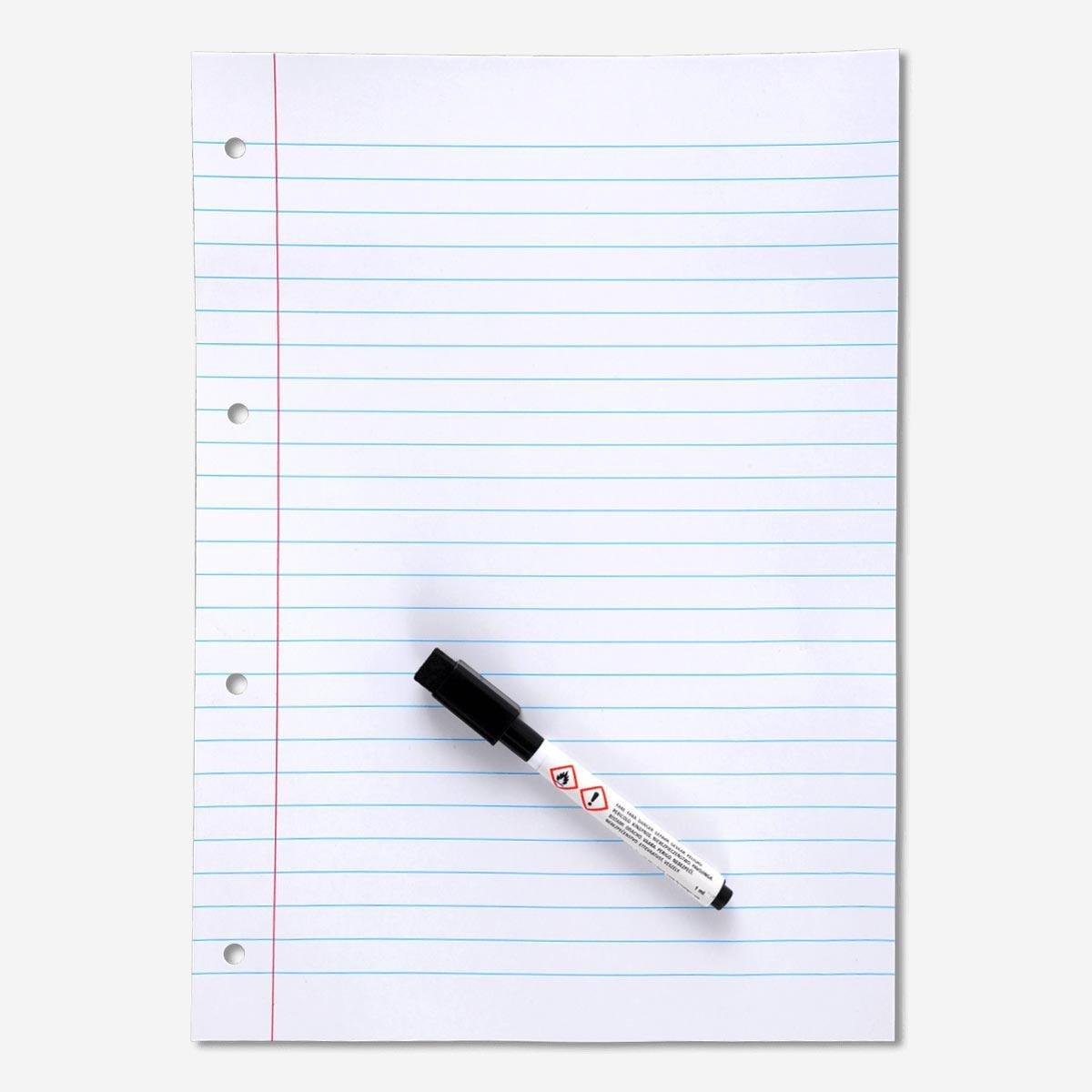 Black magnetic whiteboard