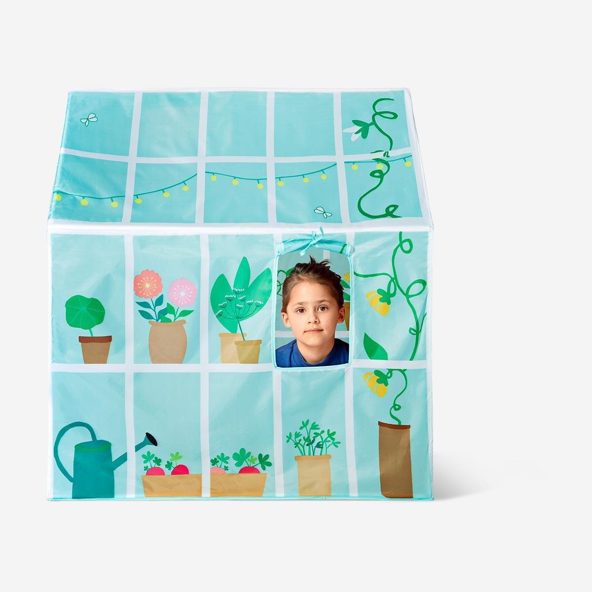 Blue play tent