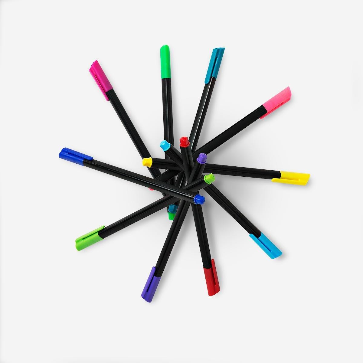 Multicolour markers. 16 pcs