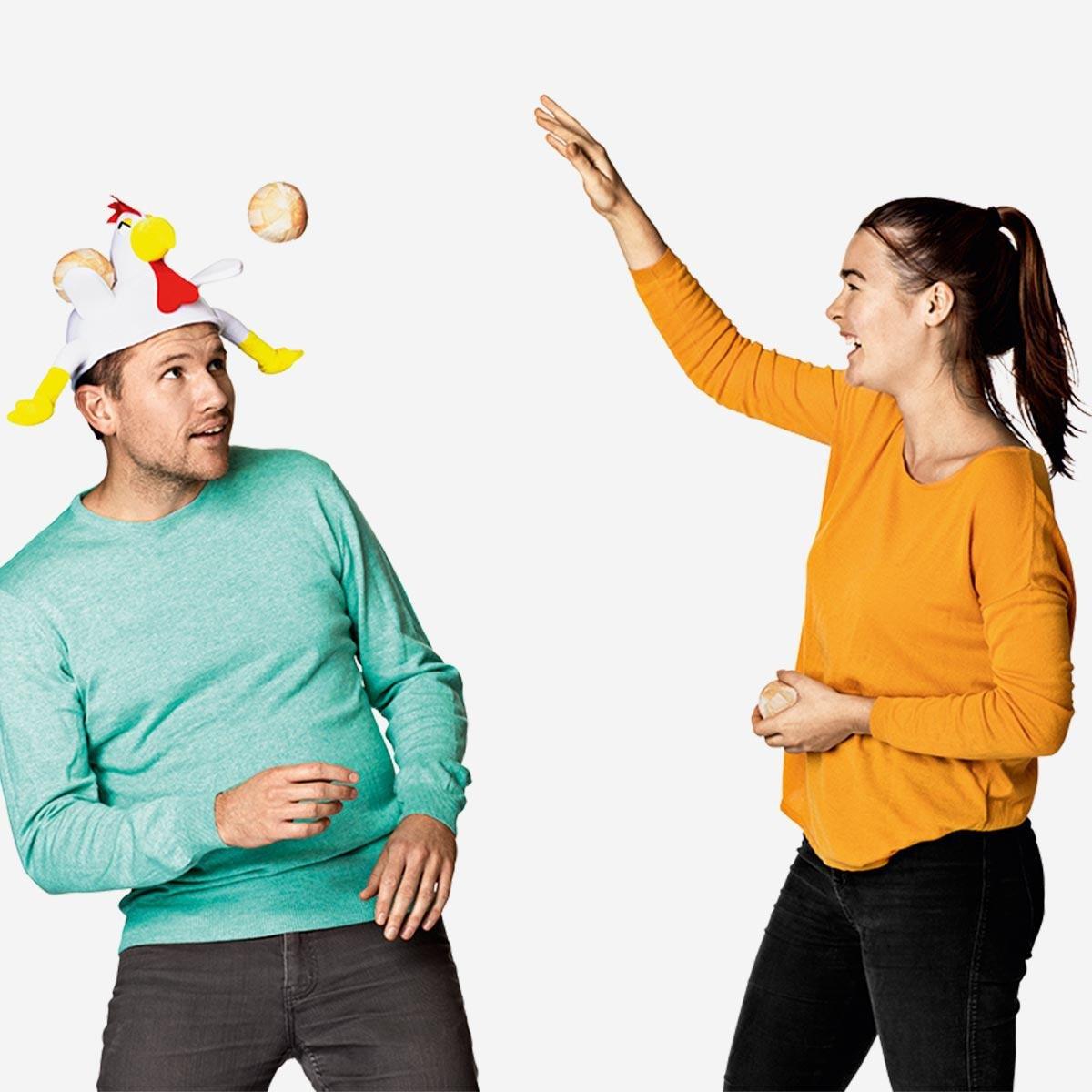 Chicken pin the head game