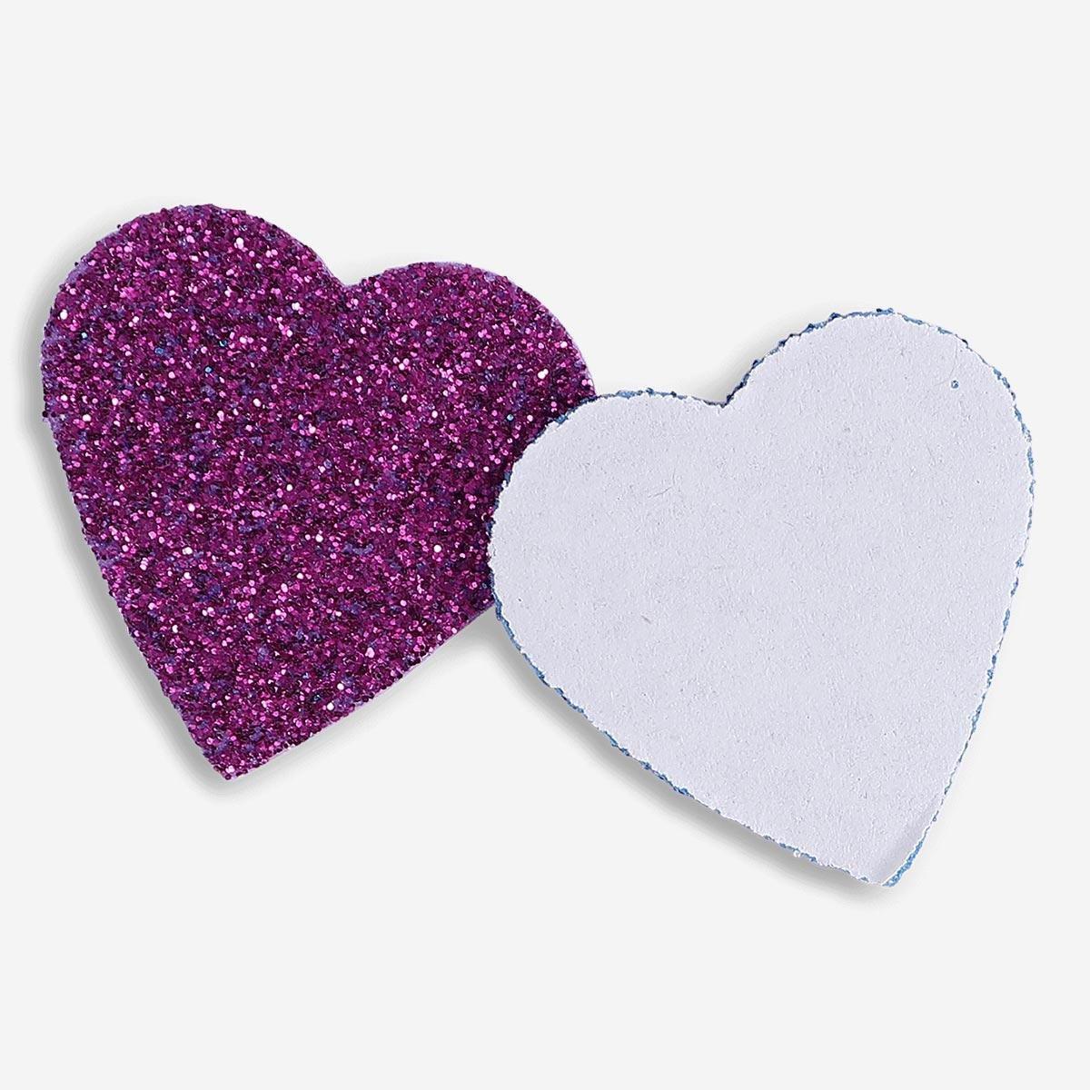 Multicolour glitter foam stickers