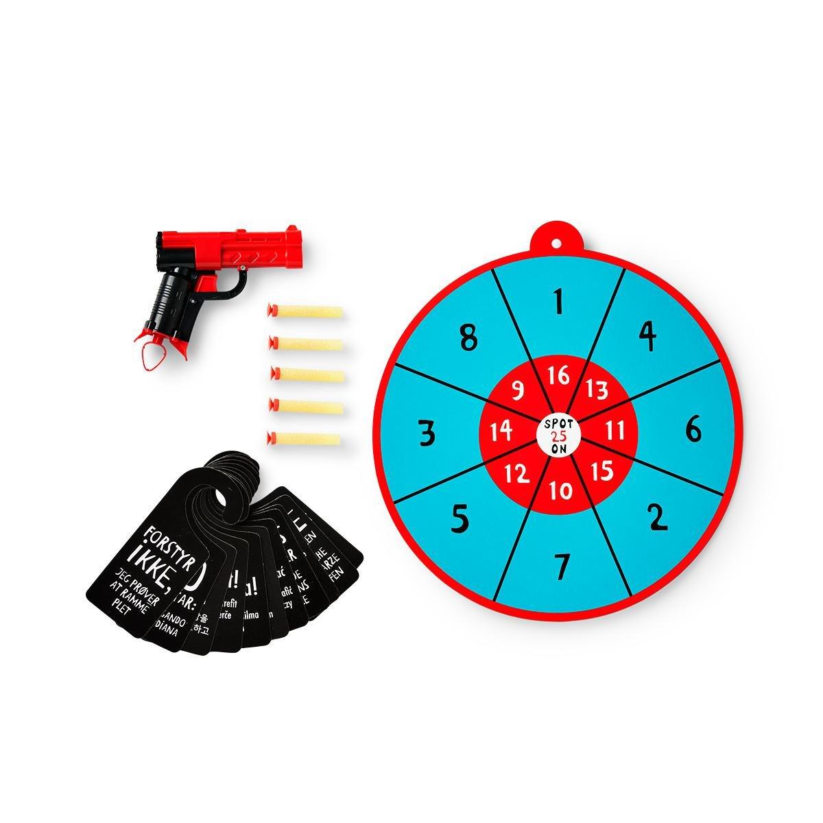 Multicolour bathroom darts game