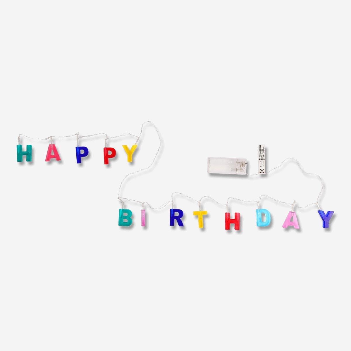 Happy birthday string lights