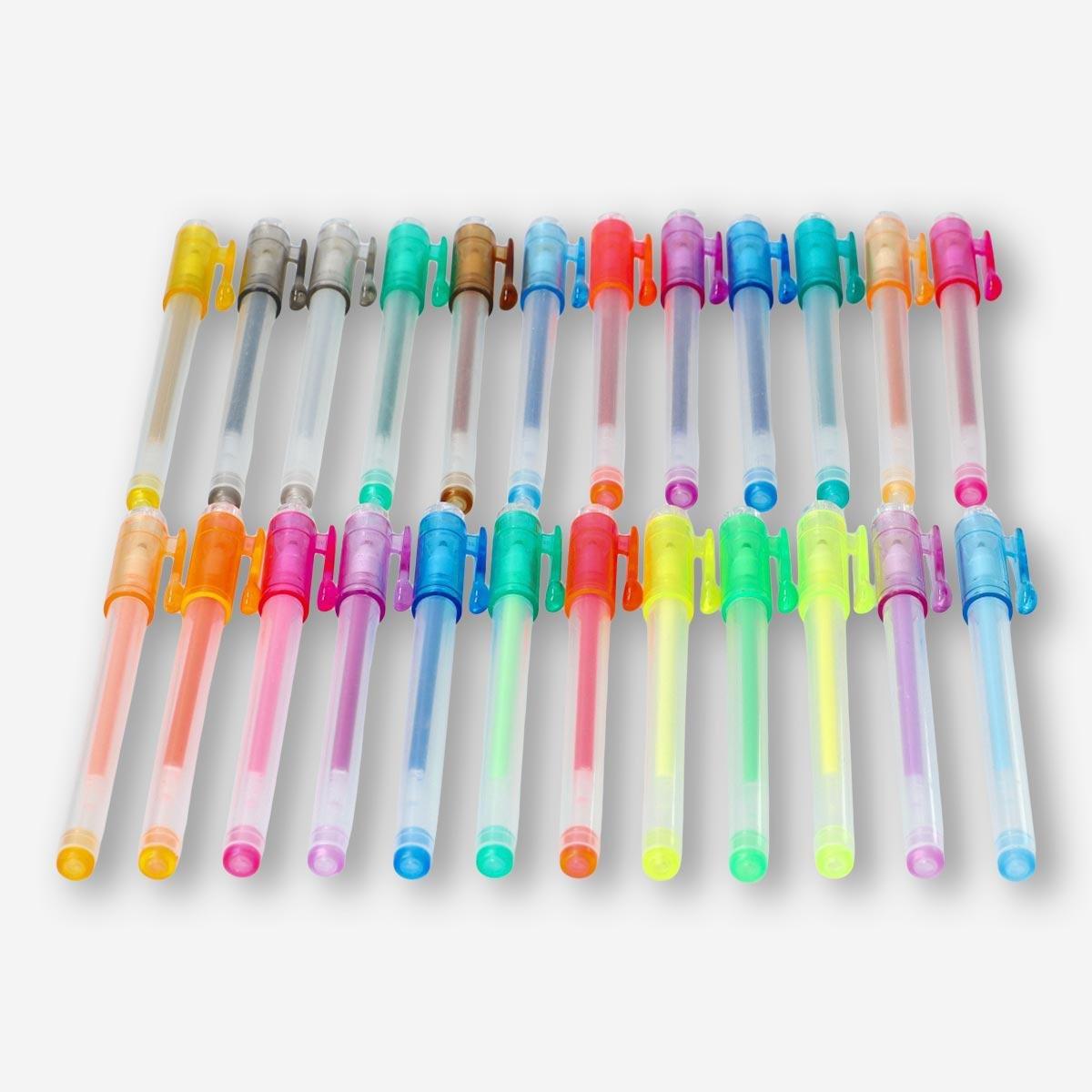 Multicolour gel ink pens