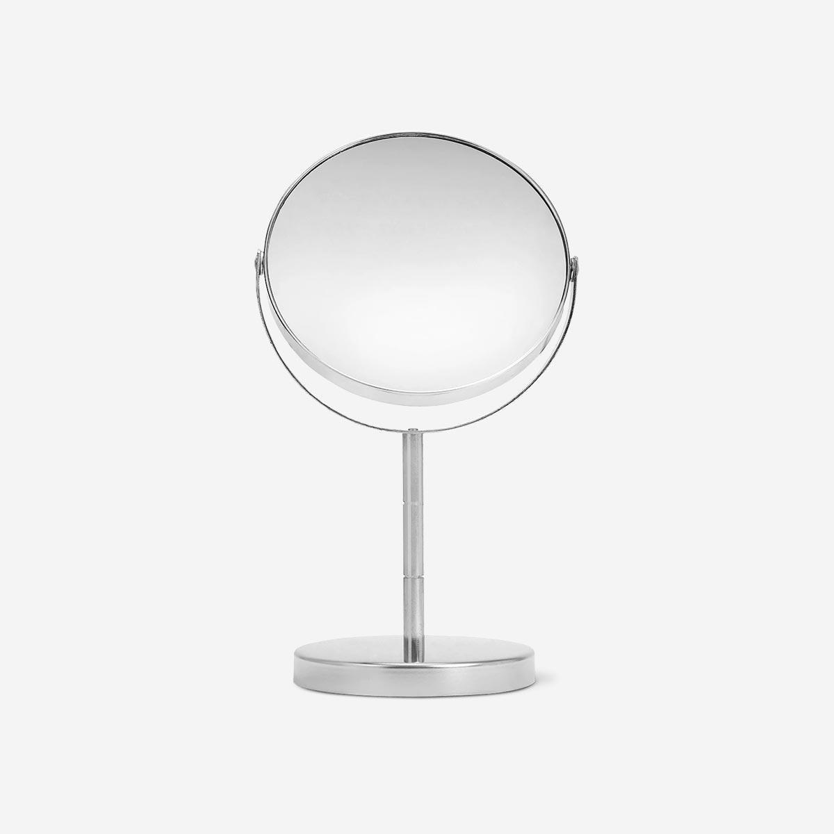 Silver table stand mirror