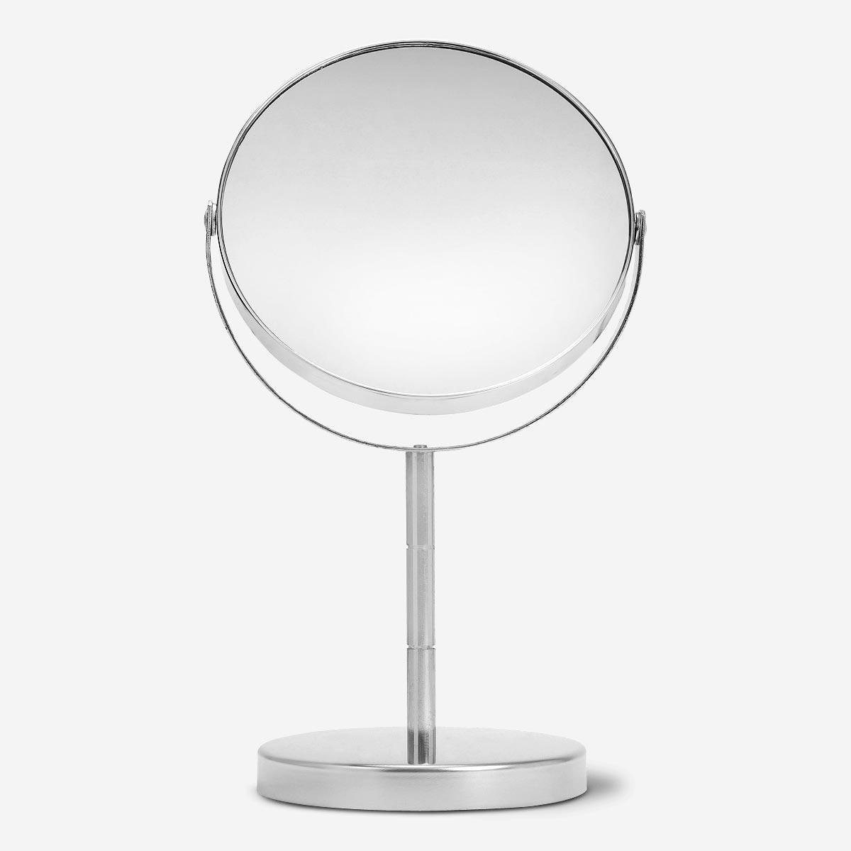 Silver table stand mirror