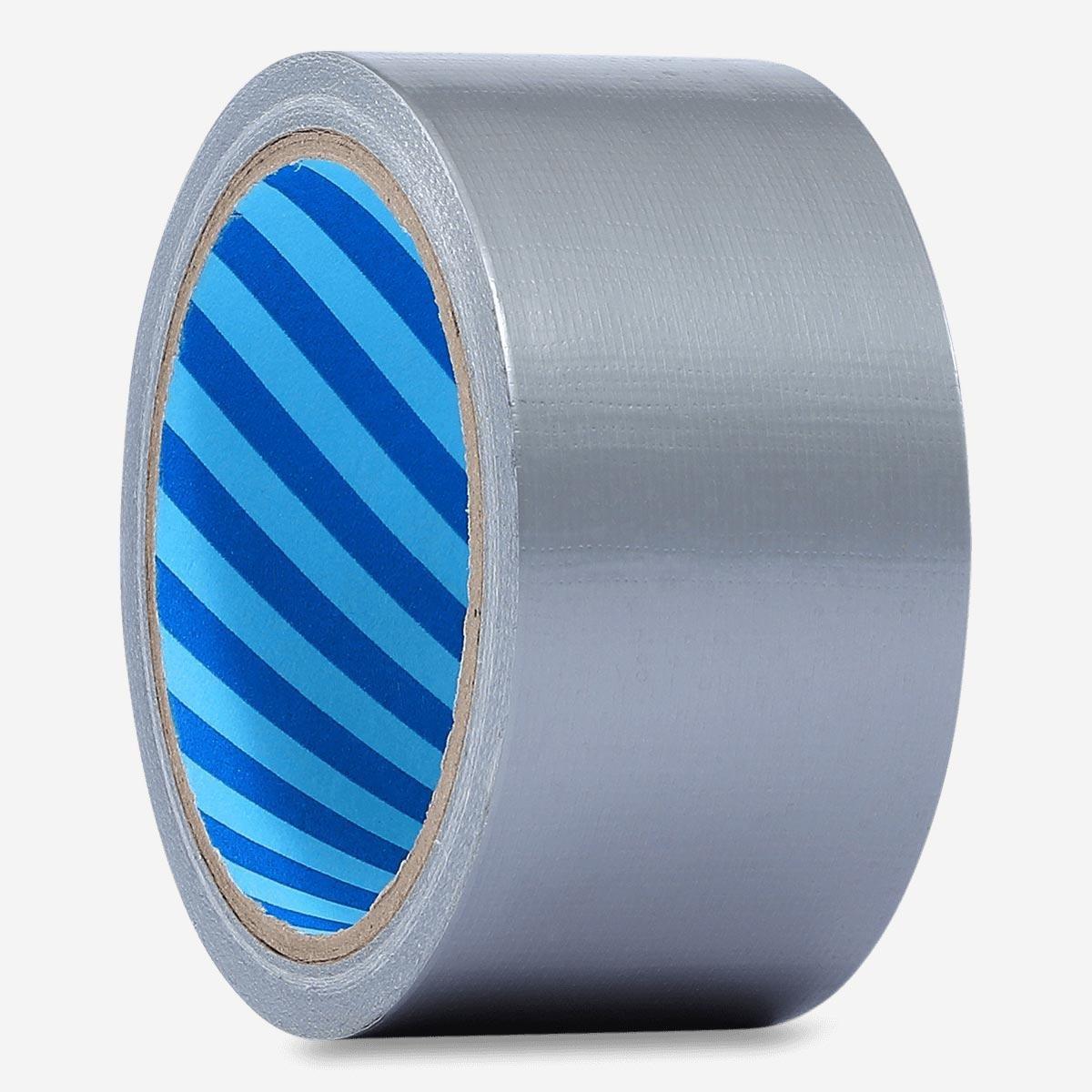 Silver duct tape roll