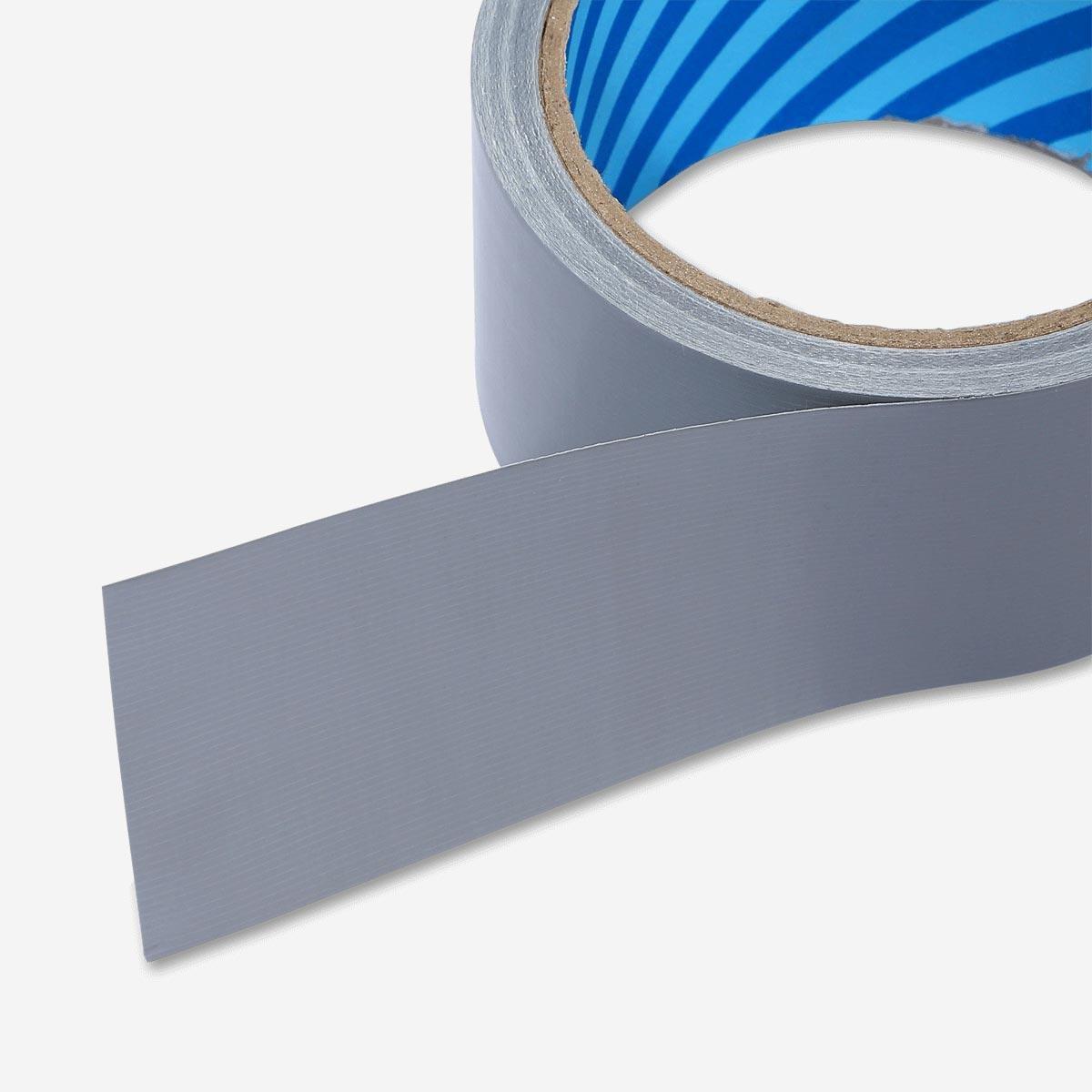 Silver duct tape roll