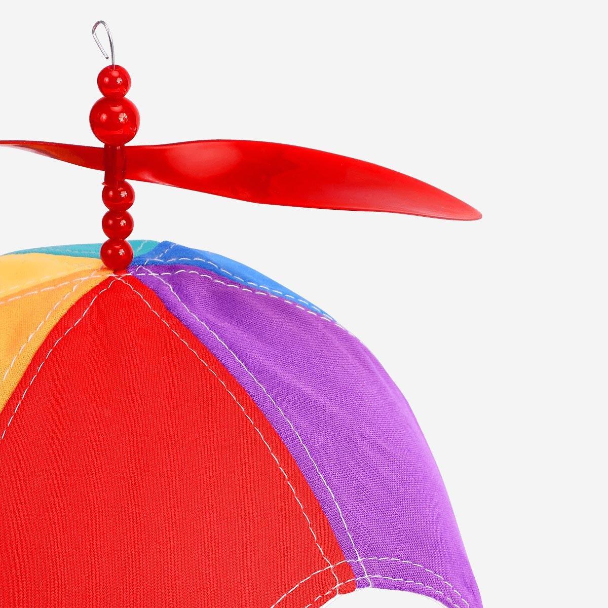 Multicolour plastic propeller cap