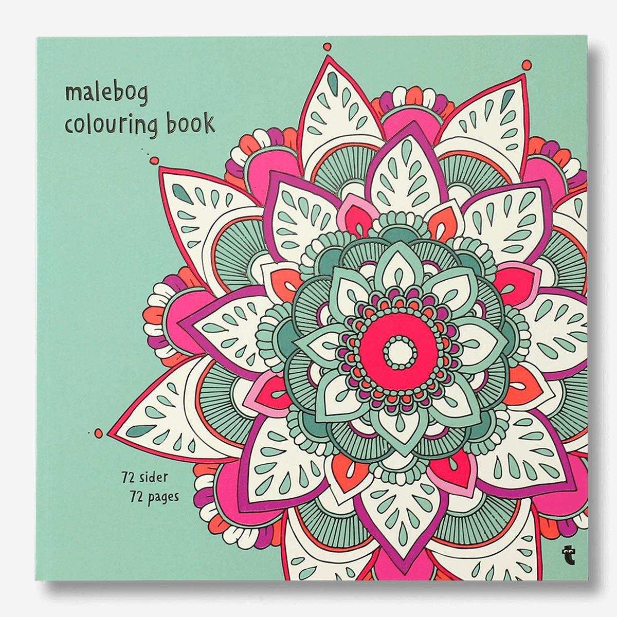 Green Patterns colouring book