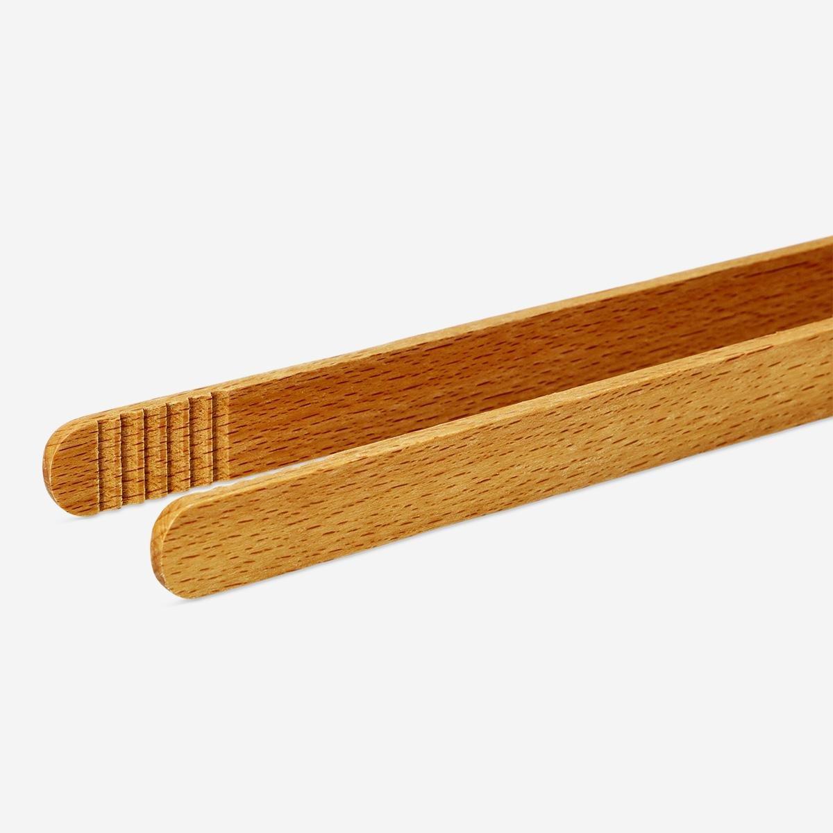 Brown wooden Tongs