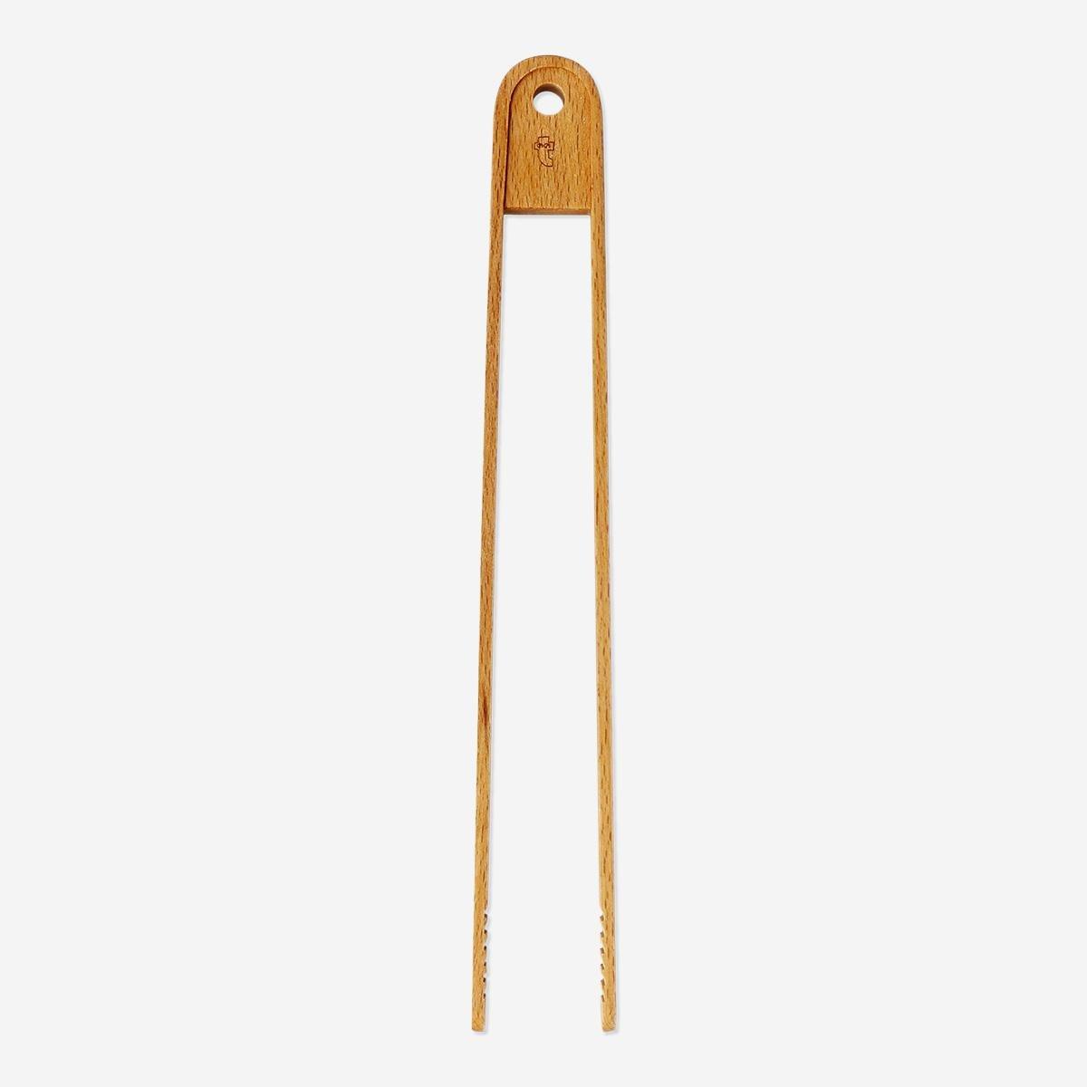 Brown wooden Tongs