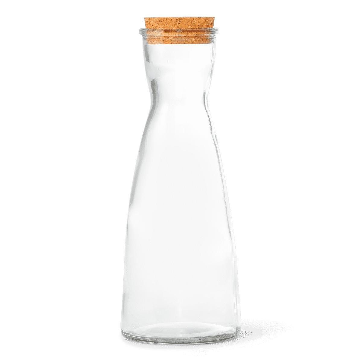 Glass cork lid carafe