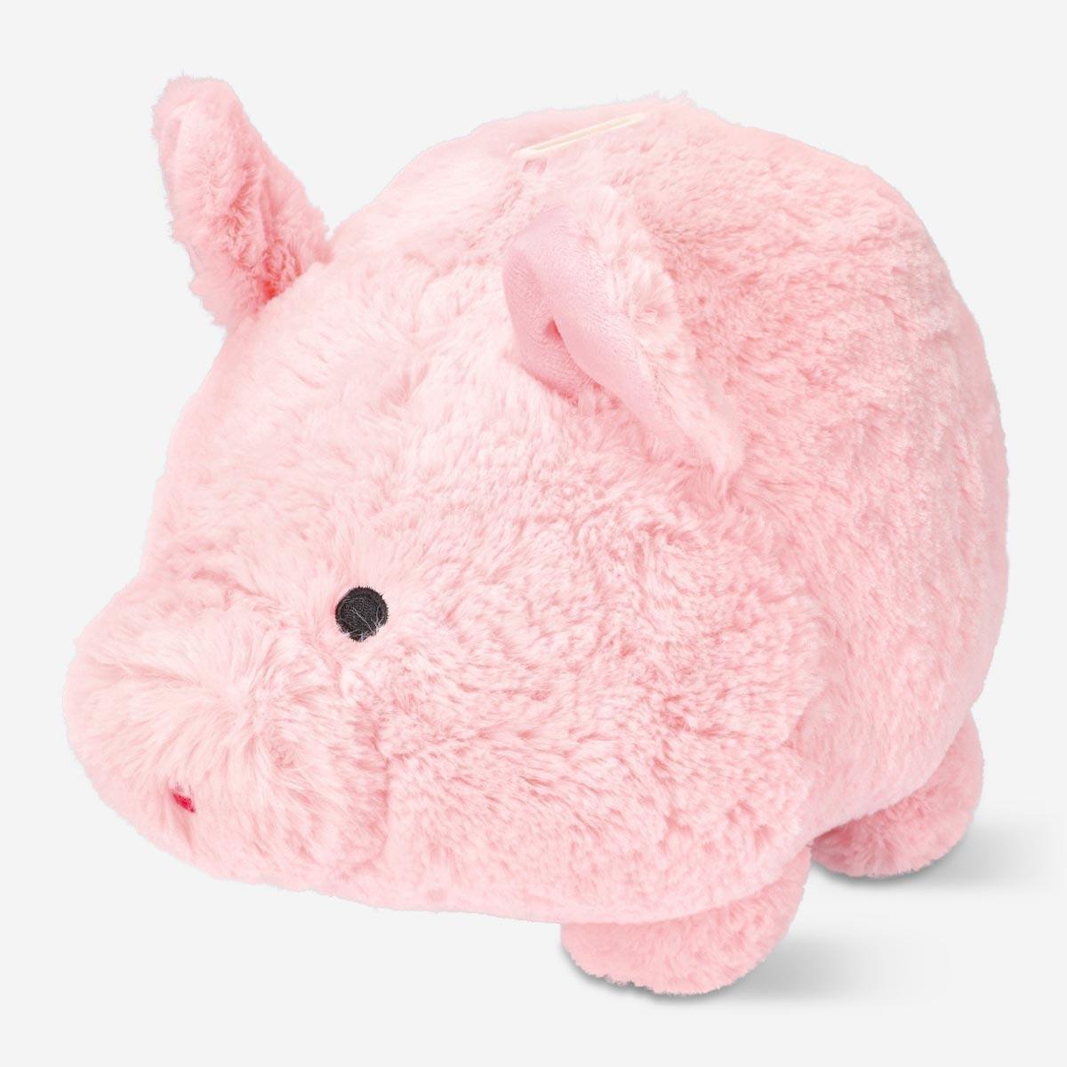 PINK       Plush toy piggy bank