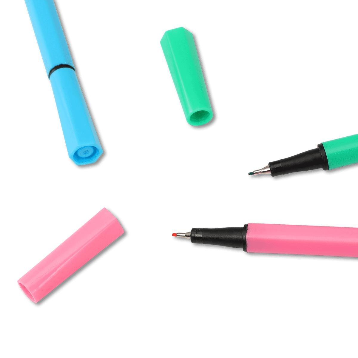 Thin-tipped felt pens