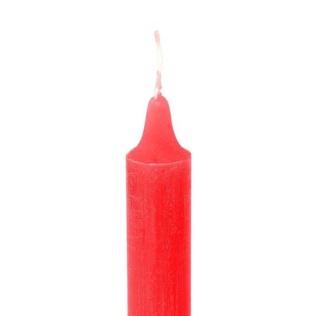 Red candle. 25 cm