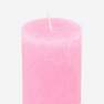 Pink pillar candle. 9 cm