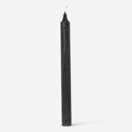 Black candle. 25 cm