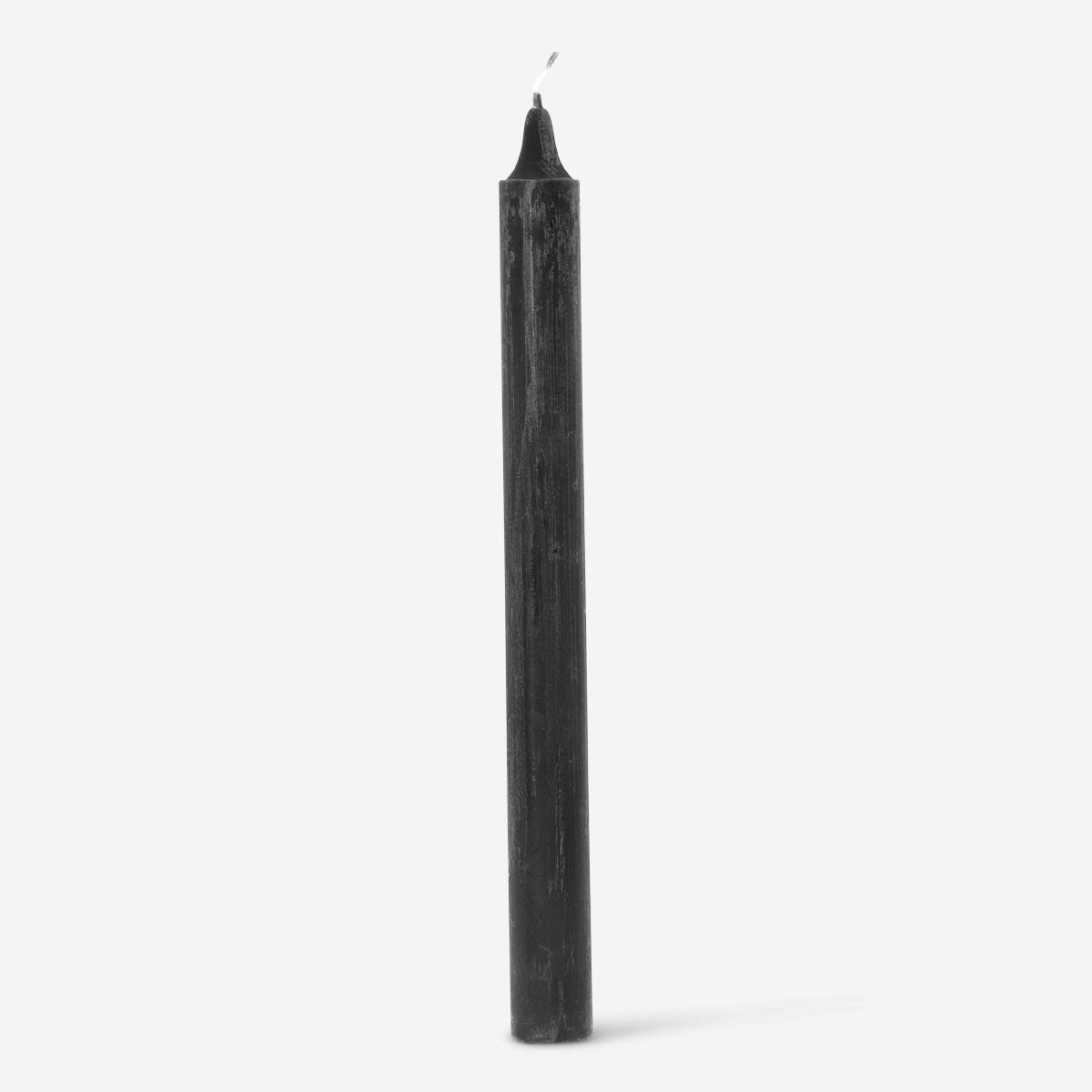 Black candle. 25 cm