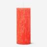 Orange pillar candle. 15 cm