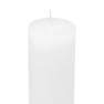 White pillar candle. 15 cm