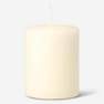 Cream pillar candle. 9 cm