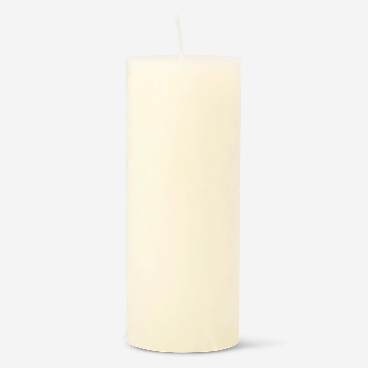 Cream pillar candle. 15 cm