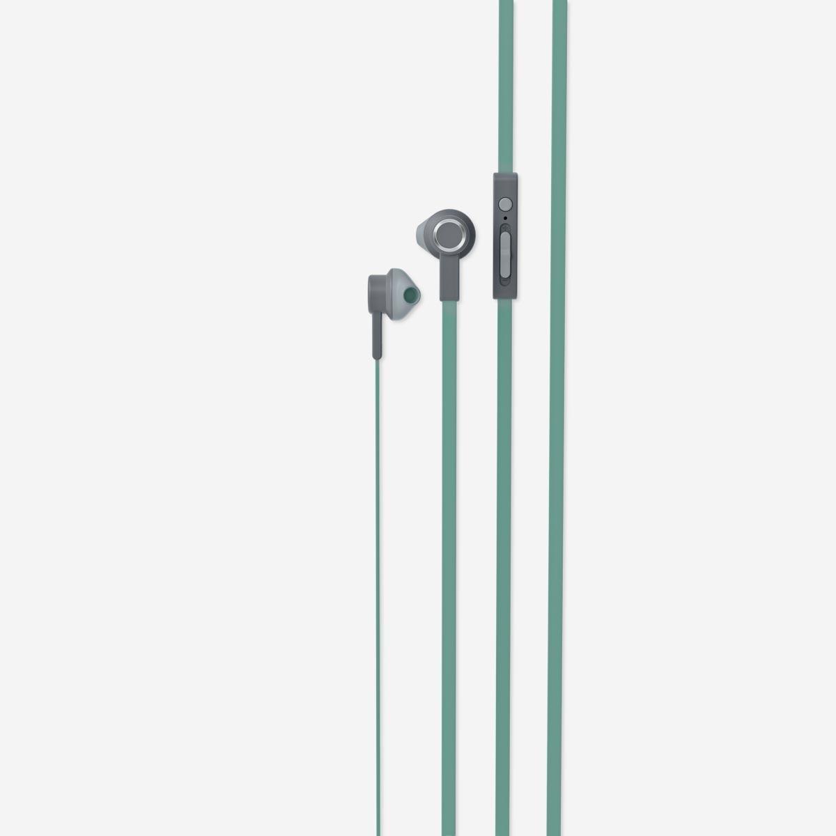 Green headphones 1.2 m