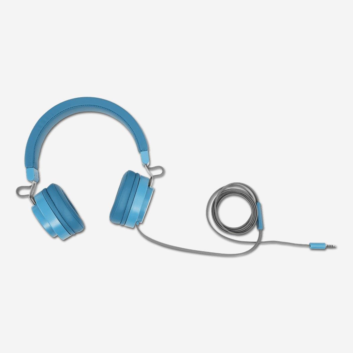 Blue headphones