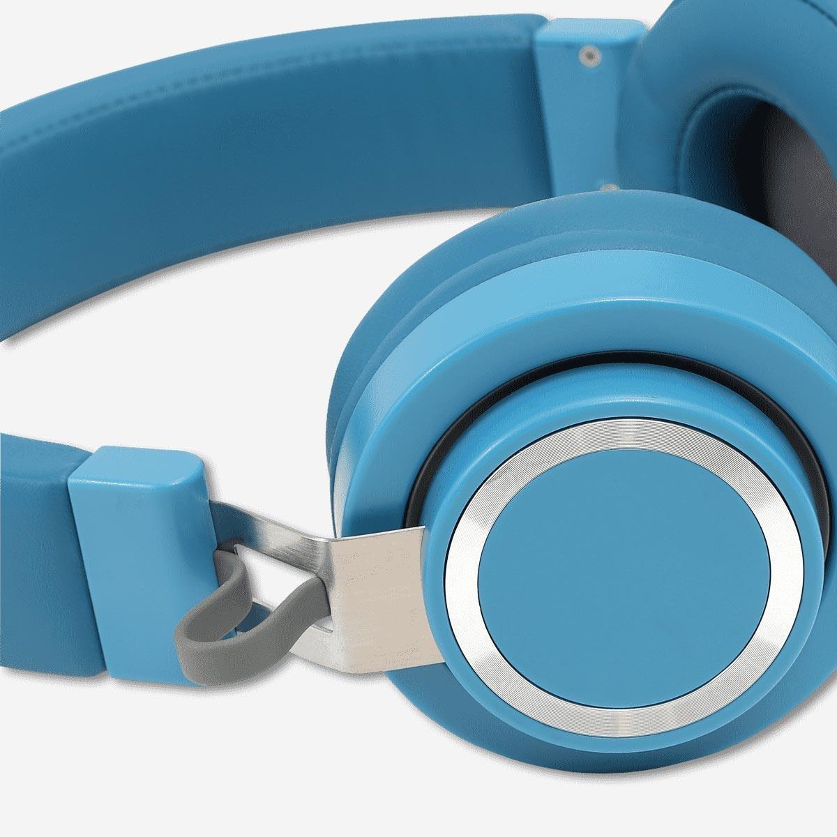 Blue headphones